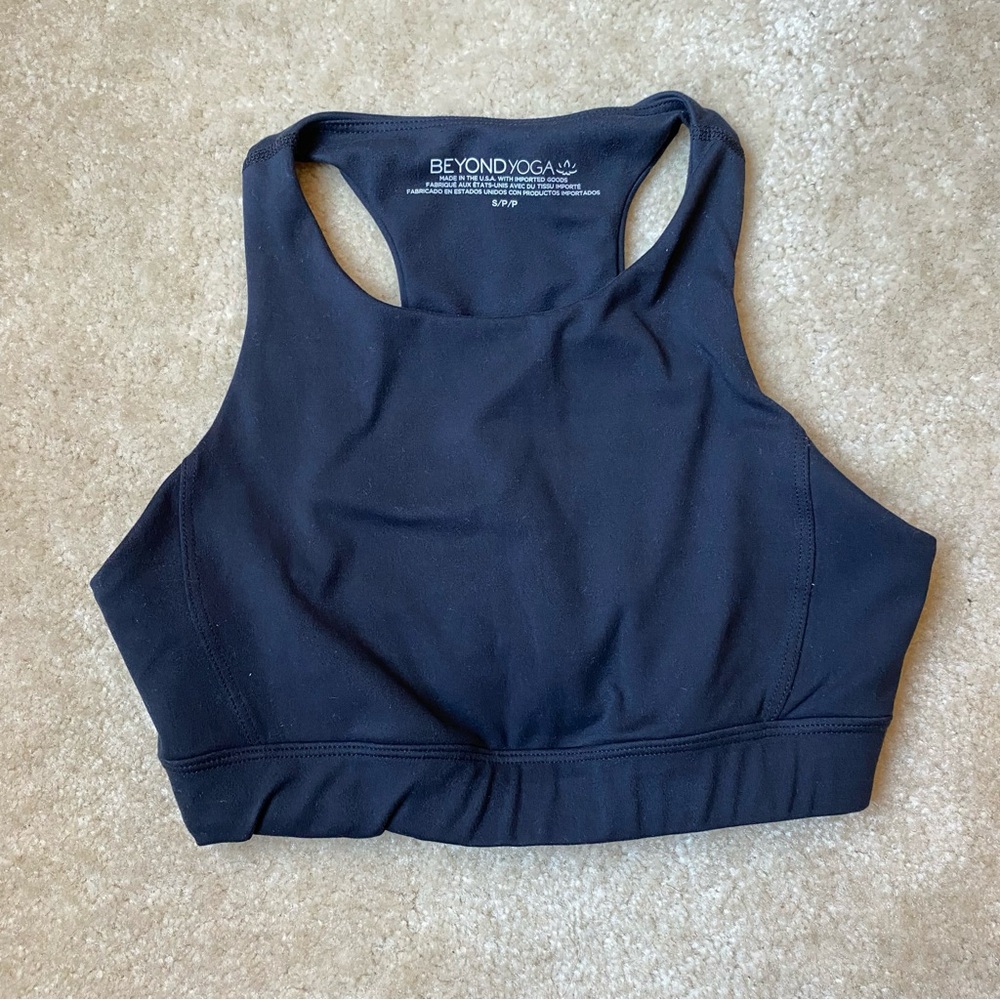 Beyond Yoga Women's Black Sports Athletic Activewear Bra - Size Small Athleisure